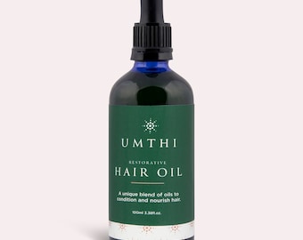 Restorative Hair Oil - this is Unisex Haircare Starring Organic Herbs and Natural Ingredients from Umthi Beauty.