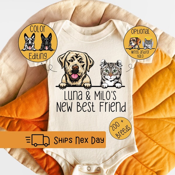 Personalized Baby Best Friend Dog Etsy