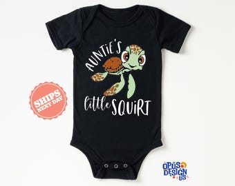 Auntie Baby Onesie®, Pregnancy Reveal Onesie®, I Love My Aunt, Turtle Onesie®, Little Squirt Bodysuit, Auntie Onesie®, Baby Shower Gift