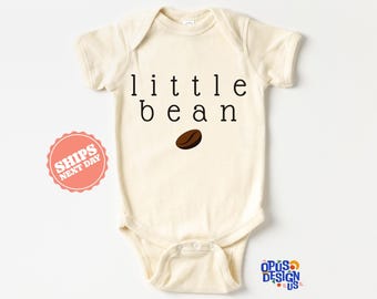 Little Bean Baby Onesie®, Coffee Baby Onesie®, Unisex Baby Outfit, Minimalist Baby Clothes, Gender Neutral Baby, Baby Shower Gift