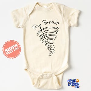 Tiny Tornado Funny Baby Onesie®, Funny Tiny Tornado Baby Bodysuit, Cute Natural Funny Baby Onesie®