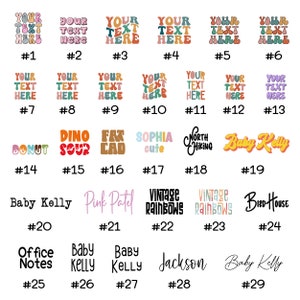 Retro Custom Text Onesie®, Retro Baby Onesie®, Personalized Text Baby Bodysuits, Custom Baby Shirt, Baby Shower Gift 01 image 2