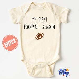 My First Football Season Onesie®, Football Baby Shower, Football Onesie®, Gender Neutral Bodysuit, Baby Boy Onesie®, Baby Shower Gift
