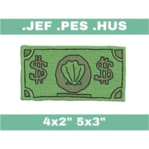 Underwater money - 2 sizes - JEF, PES, HUS