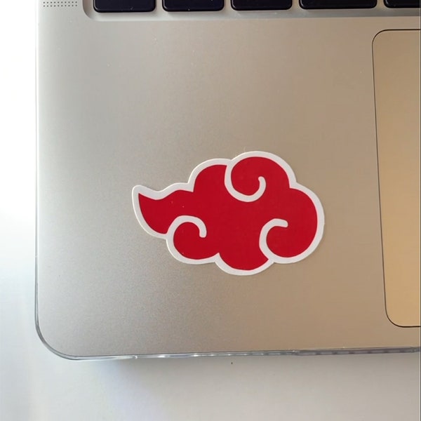 Ninja Red Cloud Waterproof Sticker