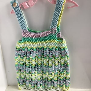 Hand knitted Baby’s Sundress/Baby showerGift