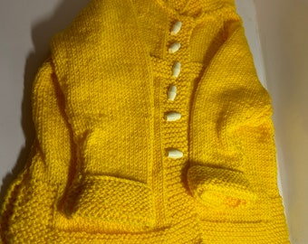 Childrens Jacket in Yellow/baby shower gift/Birthday gift