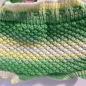 Short multicolore pour bébé tricoté à la main/cadeau baby shower