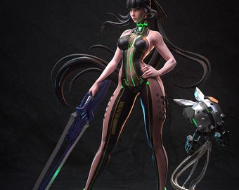 Eve Figur | Stellar Blade | Resin Sammlerfigur 197 mm | Unbemalt
