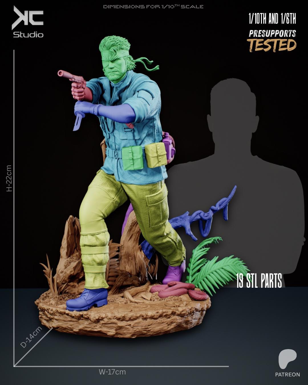 Snake Statue | Metal Gear Solid Snake Eater | Resin Collector