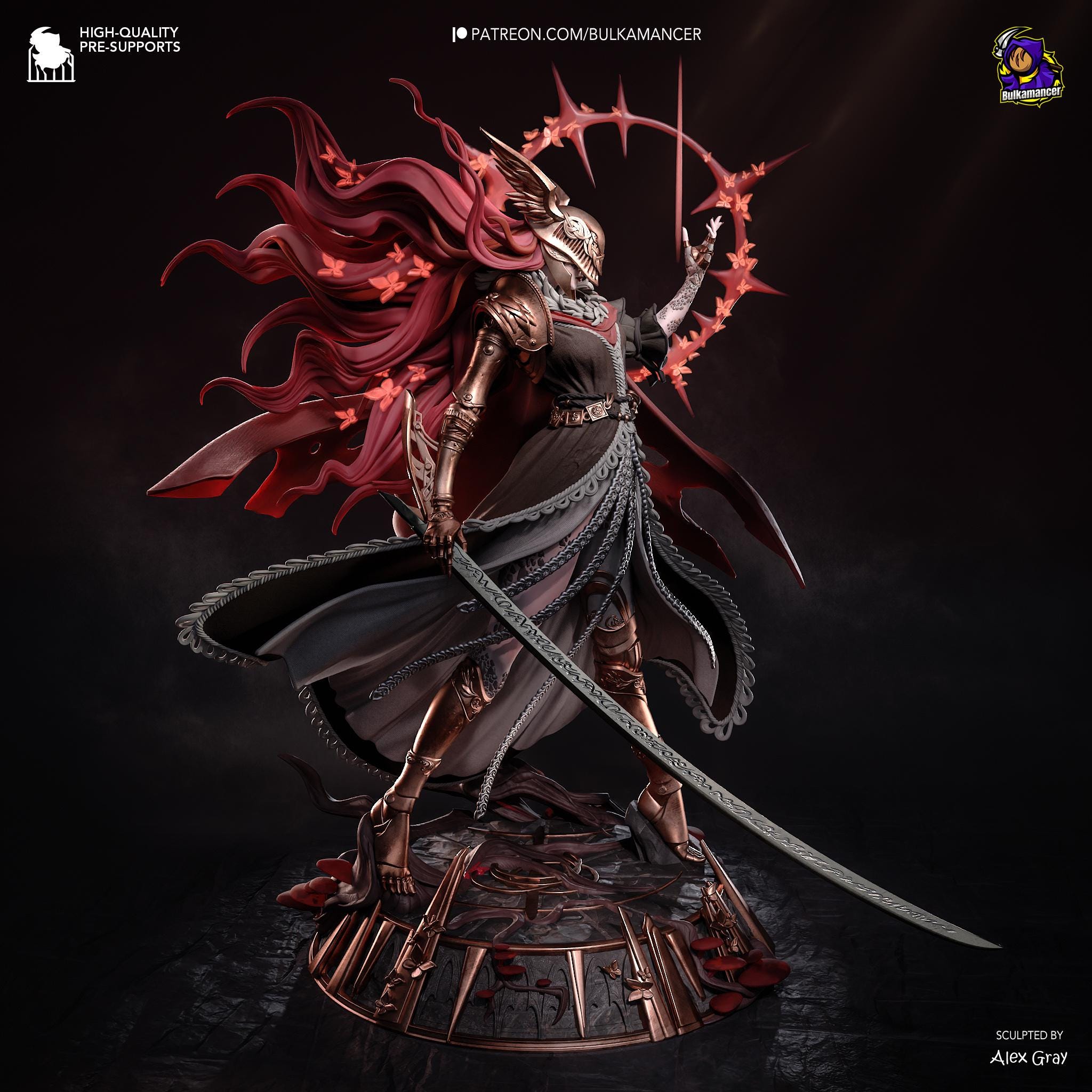 Malenia Statue | Elden Ring | Resin Collector Figure 329 Mm