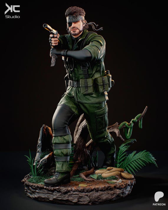 L GEAR SOLID: SNAKE EATER A賞 Snake Statue | Metal Gear Solid Snake Eater | Resin Collector