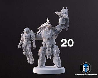 Halo Brute Miniaturen | Tafelblad | Sci-fi wargaming