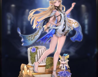 Statue de Cartethyia | Les Vagues Hurlantes | Figurine de collection en résine 224 mm | Non peinte
