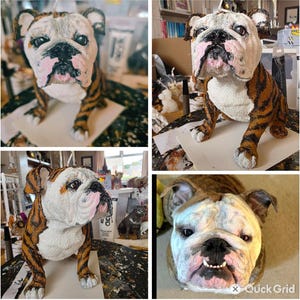 English Bulldog Candle|Soy Wax| Decorative Candle| Handpainted| Bulldog Gifts| Bulldog stocking fillers| Free UK Delivery