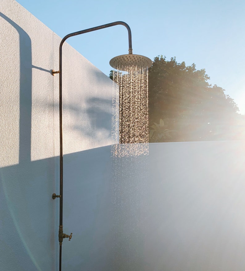 Copper and Brass Outdoor Showers Etsy