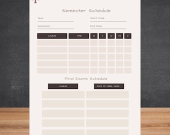 LAW SCHOOL Semester Planner