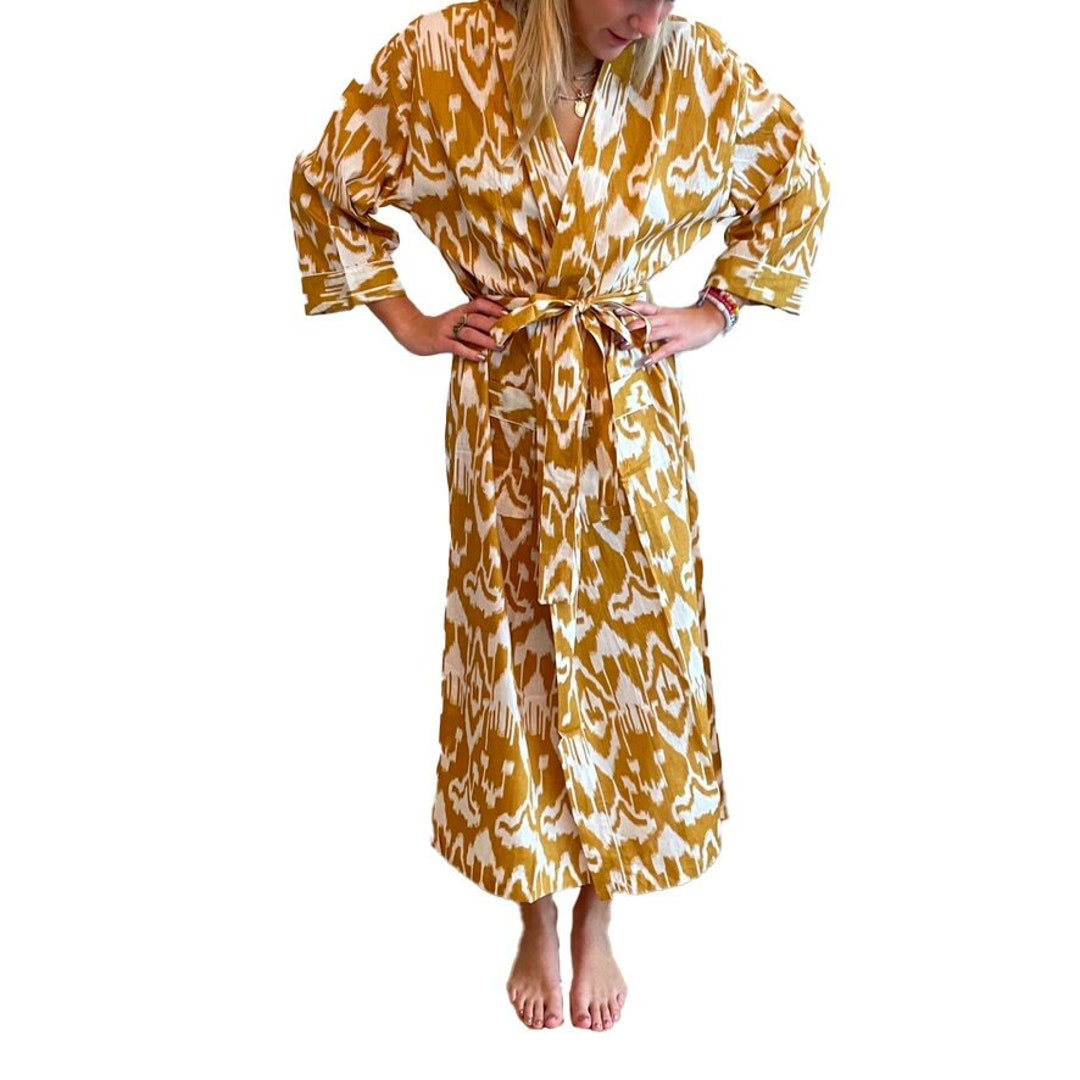 Robe godets imprimée ikat