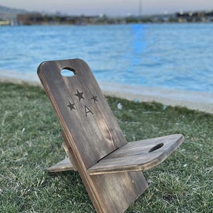 Handcrafted stool,Camping,Fishing,Picnic,Outdoor Chair,Patio Chair,100% wooden,Customize Chair,gift for dad,Father