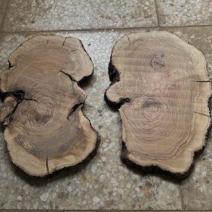 Natural Olive Wood Slabs: DIY Epoxy Resin Art (12-13 inch)