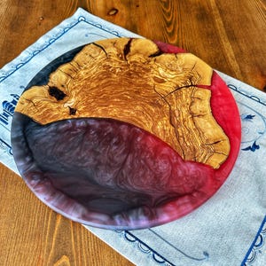 Epoxy and Wooden serving, Cutting Board, Charcuterie Board, Resin and Olive Wood Serving Board, personalized, gift for her,gift for mom