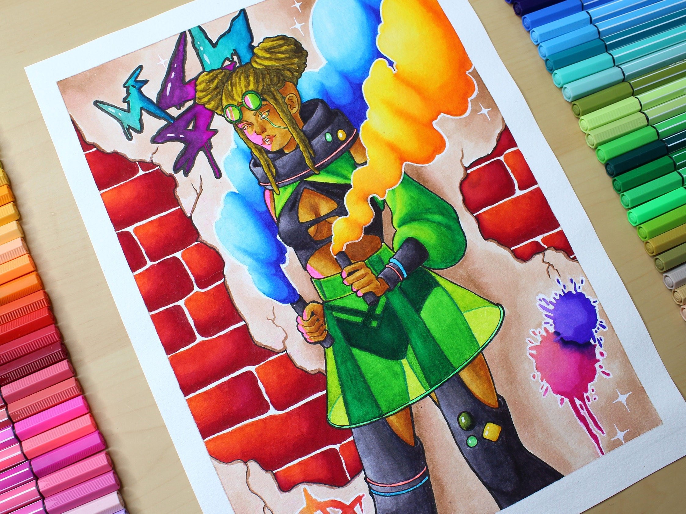 Dessin Original | Lady Cyberpunk