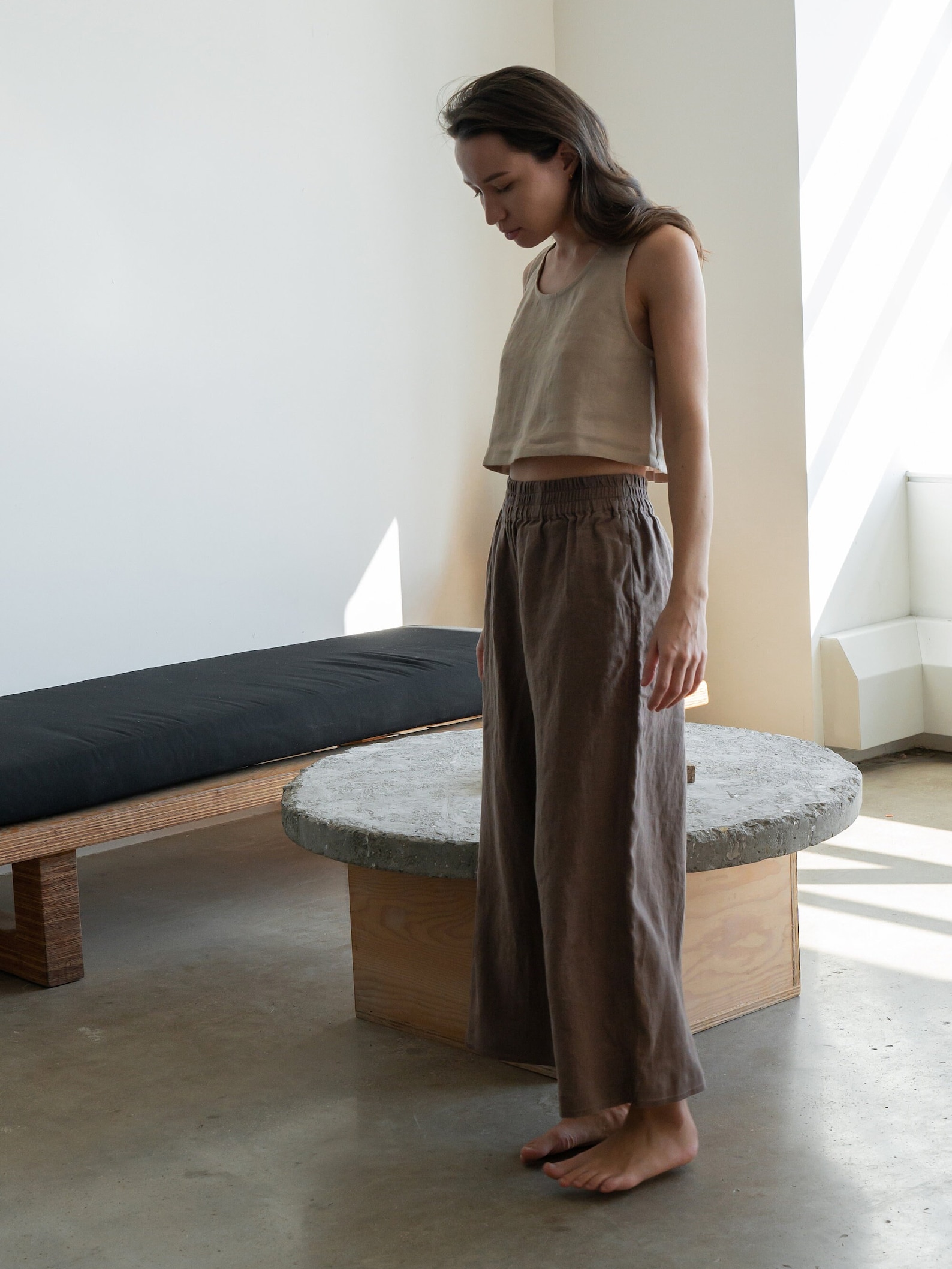 Sandbank Wide Leg 3/4 Culottes in Premium European Linen