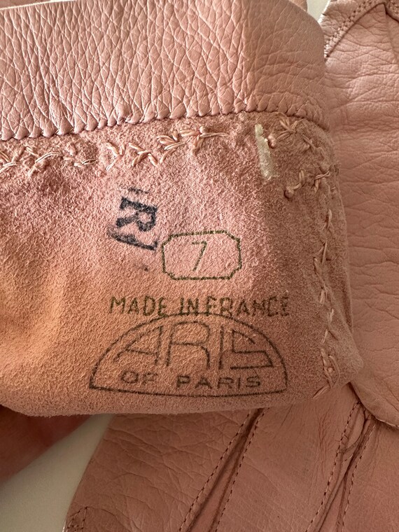 Vintage Aris of Paris Pink Gloves - image 4