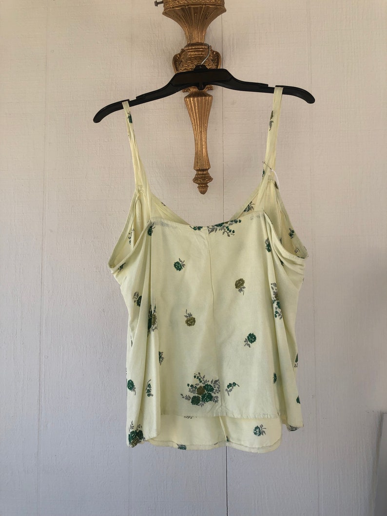 Vintage Green Floral Tank Top image 4