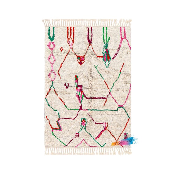 Moroccan er Rug Azilal Style – Natural Wool Rug