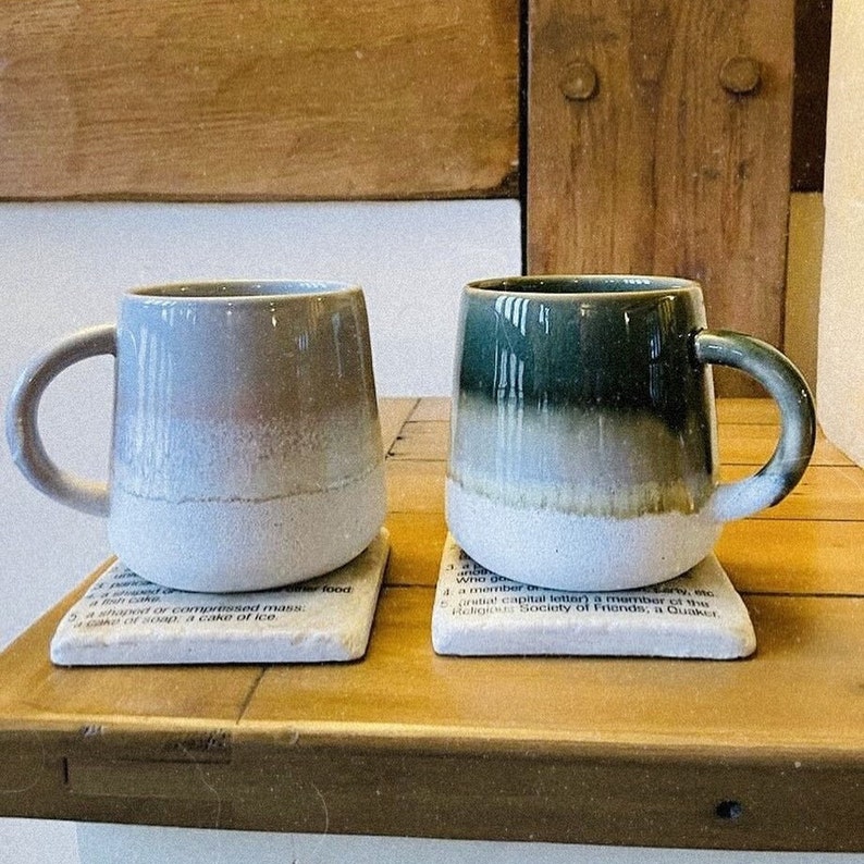 Large Hand Glazed Stoneware Ceramic Mug / Rustic / Stone / Etsy UK