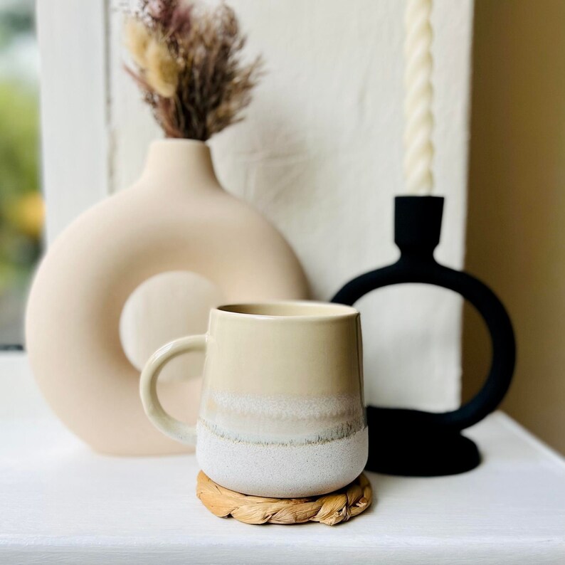 Large Hand Glazed Stoneware Ceramic Mug / Rustic / Stone / Etsy UK