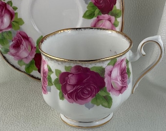 Royal Albert Old English Rose Teetasse und Untertasse Duo
