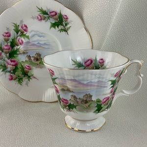 Royal Albert Ancestral Series “Road to the Isles”  Teacup and Saucer Duo