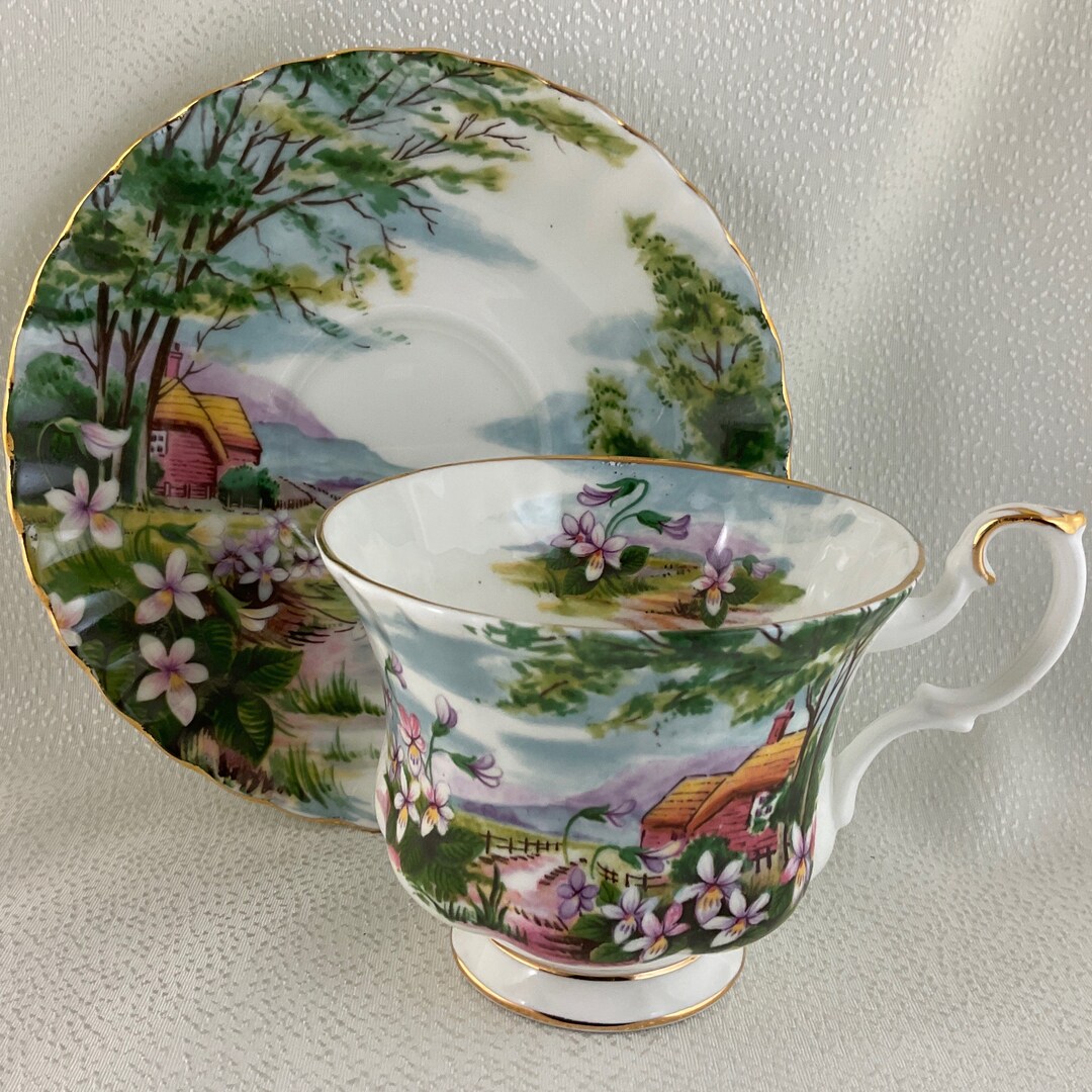 Royal Albert Country Scenes Dingle Dell Teacup and Saucer Duo Etsy