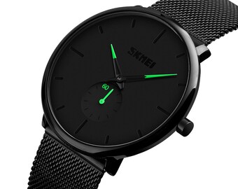 Orologio minimal ultraleggero ultrapiatto Puntatore Verde