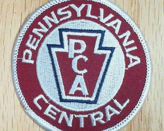 PCA Airlines Patch / Pennsylvania Central / Hat Patch / Jacket Patch / Airline Patch  / Embroidered  3" / Airline Memorabilia