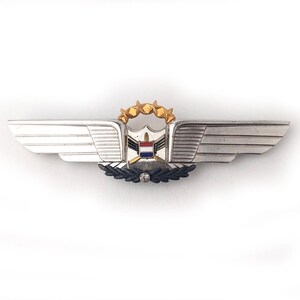 United Airlines Crew Uniform Pilot Wings / Vintage Pin/ 4 Stars & &quot;Diamond&quot; / UAL Wings