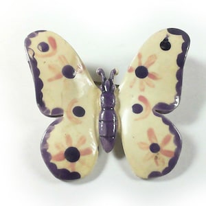 Butterfly Brooch Made in W Germany / Enameled  / Brooch / Vintage Brooch