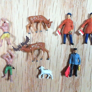 Preiser Model Railway HO figures Miniaturfiguren  1/90 scale Original Hand painted Unused Republic of Germany