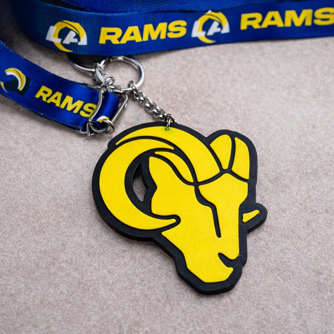 Rams Head Keychain 3D STL File - Etsy