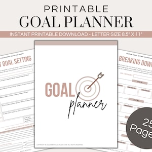 SMART Goal Planner: Personal & Business Goal Tracker (Printable PDF)
