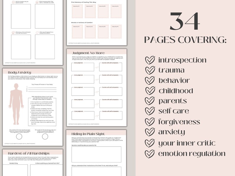 Inner Child Affirmations
Shadow Work Journal