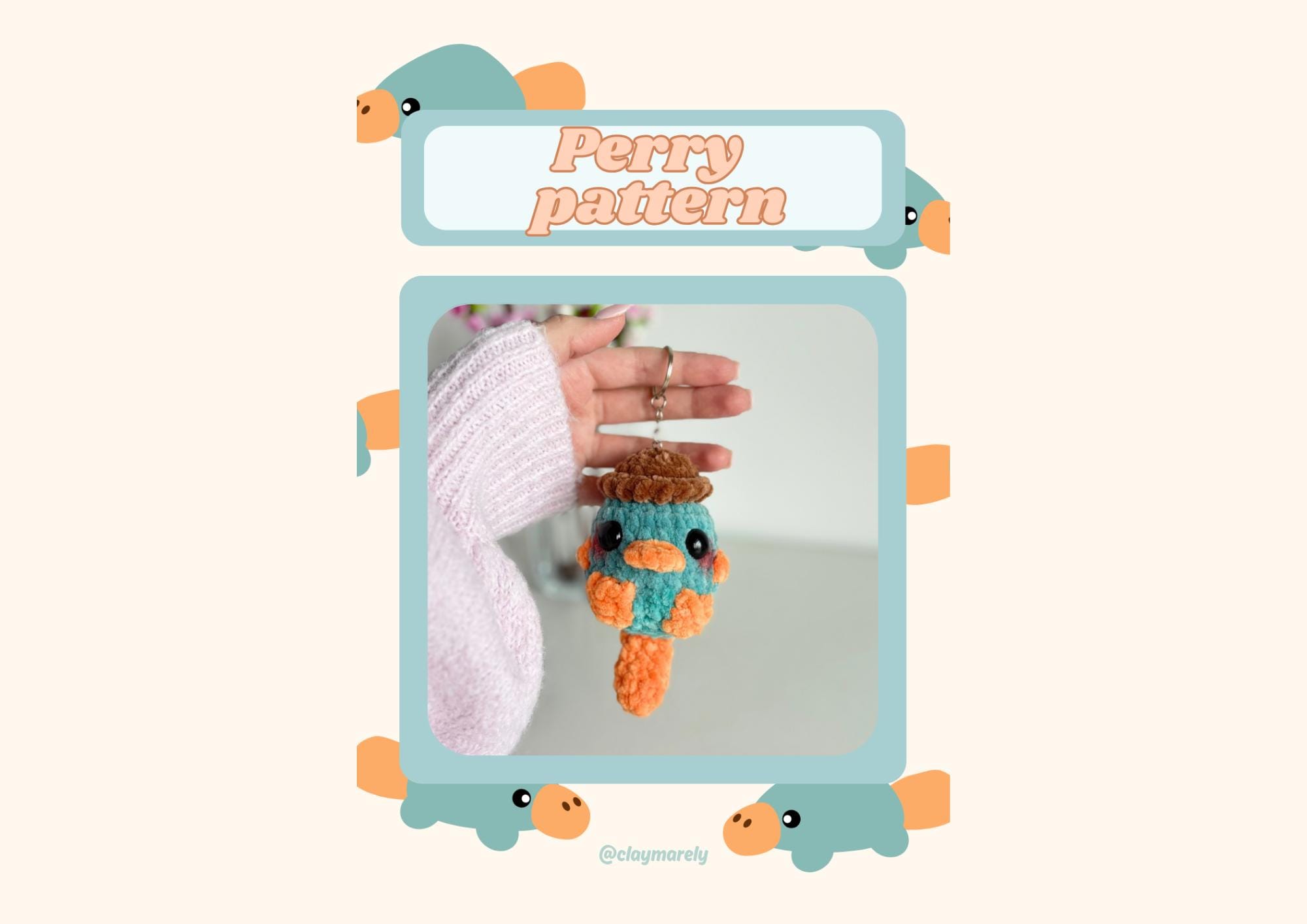 30 Perry the Platypus Crochet Patterns for Fans of Agent P, Amigurumi, and Giftable Makes 17 Perry the Platypus - PDF Crochet Pattern