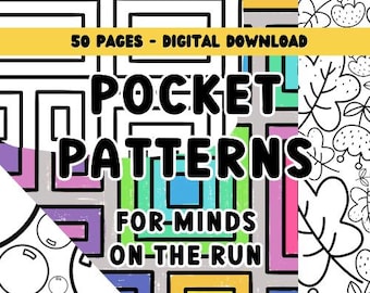 大人の塗り絵：幾何学模様の50ページ（デジタルダウンロード）