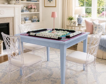 Mesa de juego de Mahjong 36x36x30 / Mesa de Mahjong pintada / Mesa de juego Envío gratis Cualquier color a elegir
