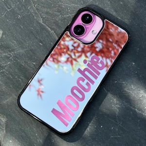 Personalisierte Spiegel Handyhülle für iphone 16 15 Pro Max 14 13 12 11 / benutzerdefinierter Name und Farbe / Bestes Geschenk für ihn und sie