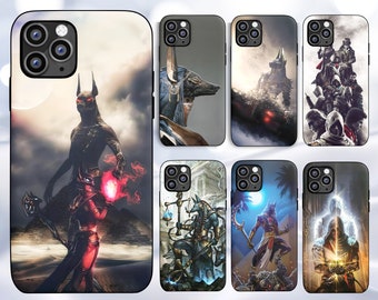 Housse de protection pour téléphone inspirée d'Anubis, adaptée pour iPhone 14 13 12 11 8 7 XR X Pro Plus/Coque pour Samsung S24 S23 S22 Ultra A14 A54 A34 A33 A15