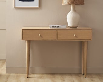 Scandinavian Oak Oslo Console and Dressing Table