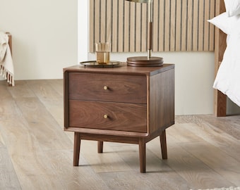 Wright Walnut Bedside Table